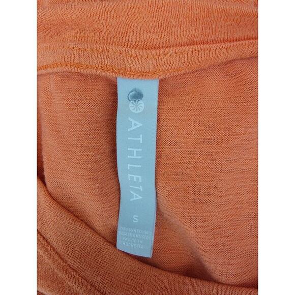 Athleta Breezy Tank Top Womes Small Longline Relaxed Orange Style 384043 - Picture 7 of 8